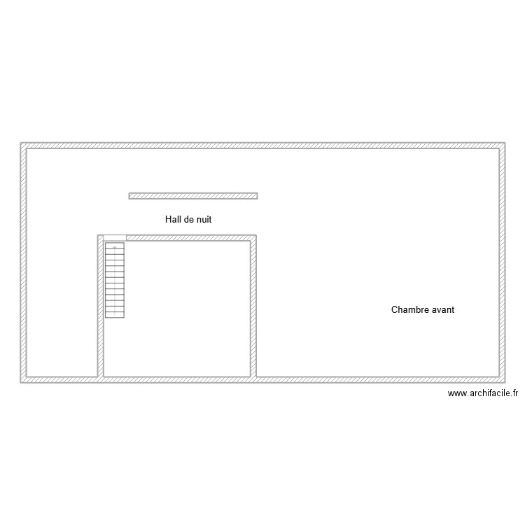 Versolato étage. Plan de 2 pièces et 198 m2