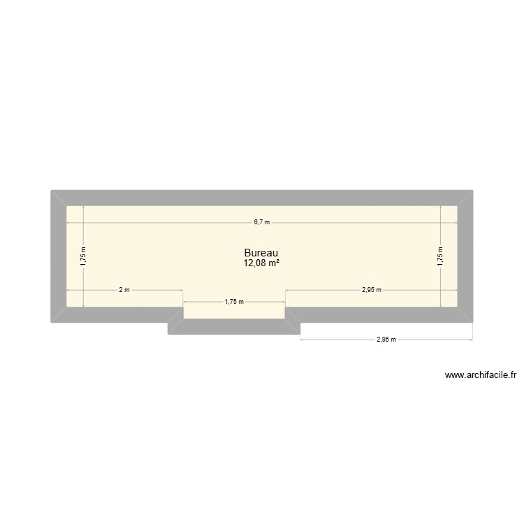 Studio. Plan de 0 pièce et 0 m2 Studio. Plan de 0 pièce et 0 m2