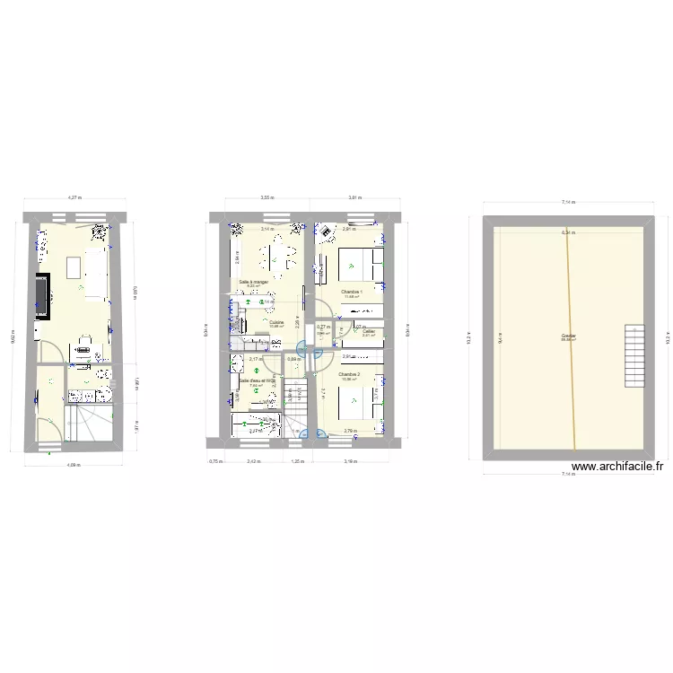 BONICEL JANVIER CHANAC. Plan de 10  et 141 m²