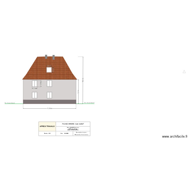 IMHOFF FACE OUEST Arès Travaux. Plan de 0 pièce et 0 m2
