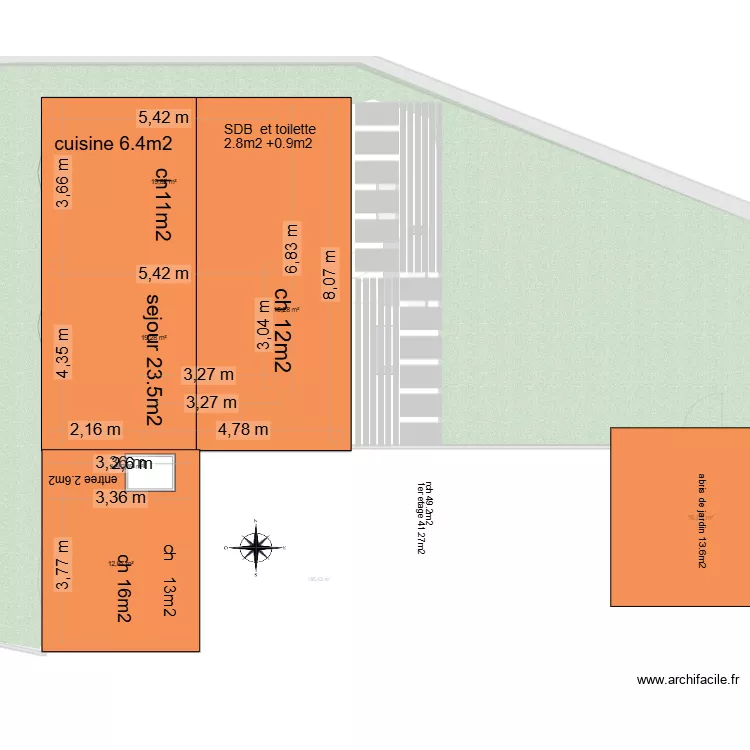 vue dessus avec terrain. Plan de vue dessus avec terrain. Plan de