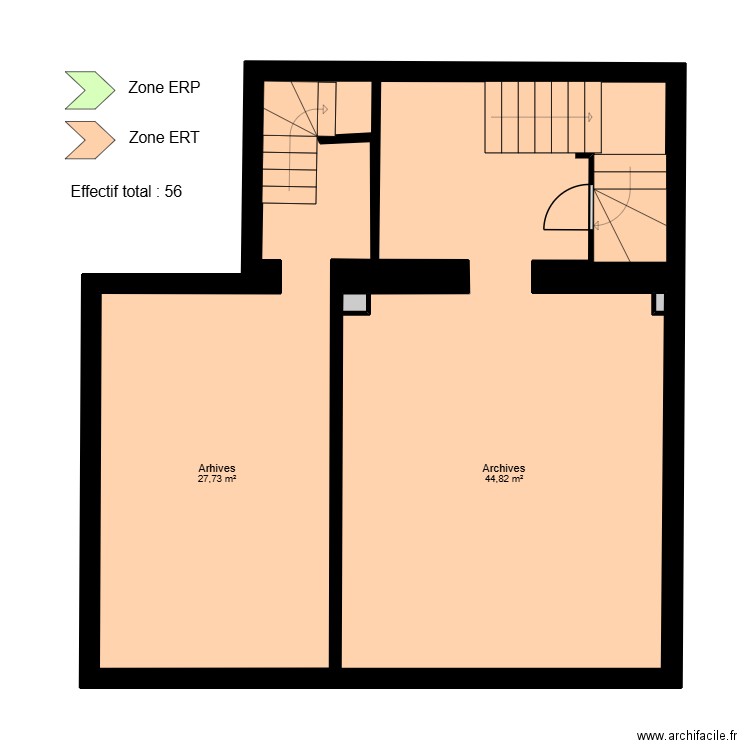 Toulon Liberté R-1. Plan de 5 pièces et 161 m2