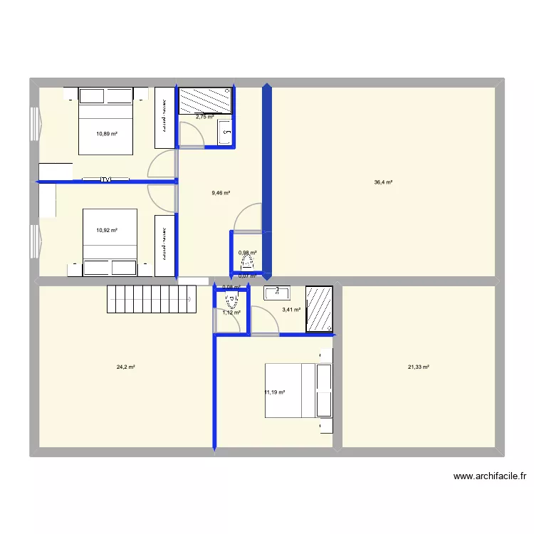gite 1 option 1. Plan de 0 pièce et 0 m2