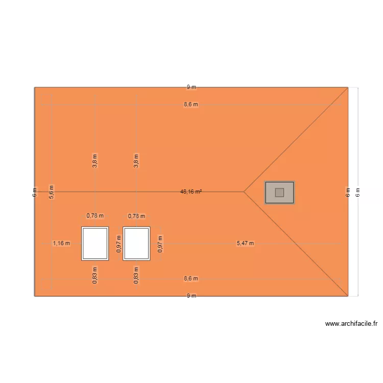 velux. Plan de 1 et 48 m² velux. Plan de 1 et 48 m²