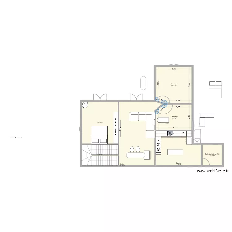 2 eme etage FINAL. Plan de 7  et 106 m²