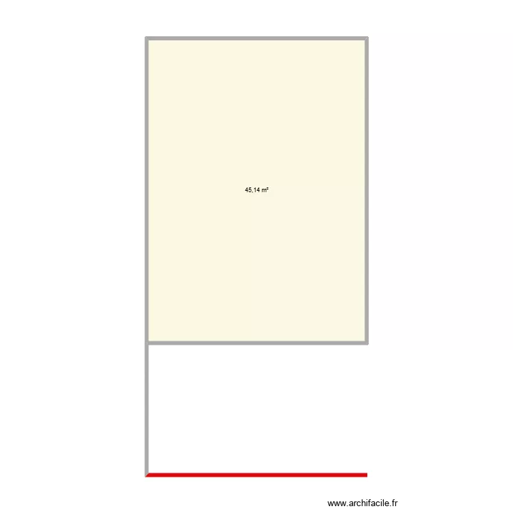 Carpot. Plan de 1 Pièce et 45 m² Carpot. Plan de 1 Pièce et 45 m²