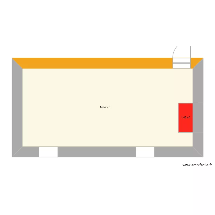 Fournier. Plan de 3  et 116 m²