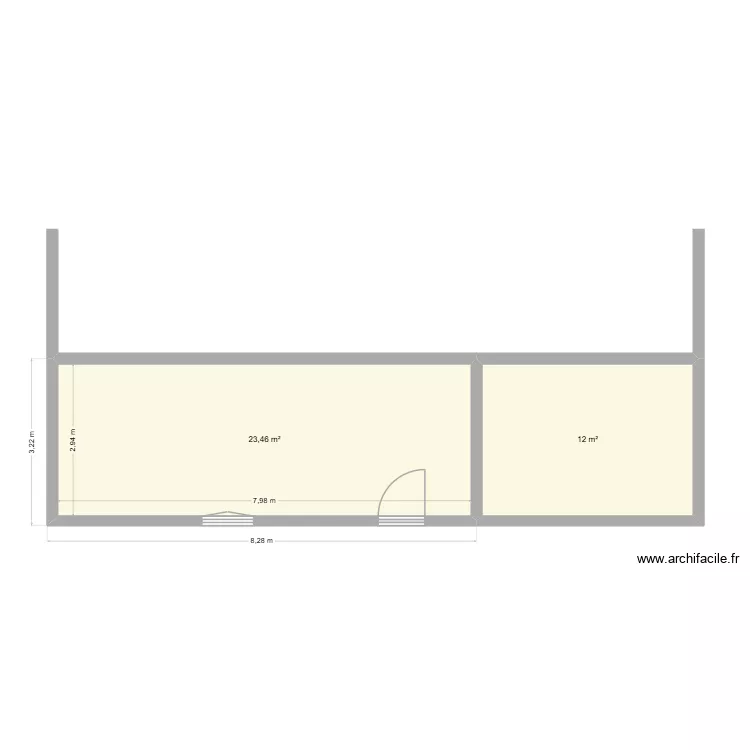 extension. Plan de 2 et 35 m² extension. Plan de 2 et 35 m²