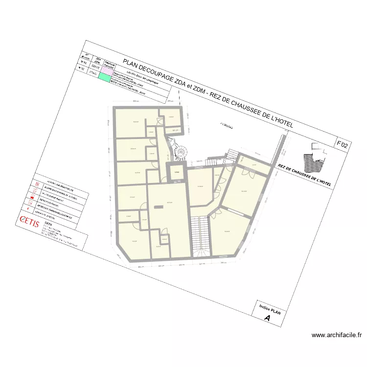 RDC FER A CHEVAL V1. Plan de 