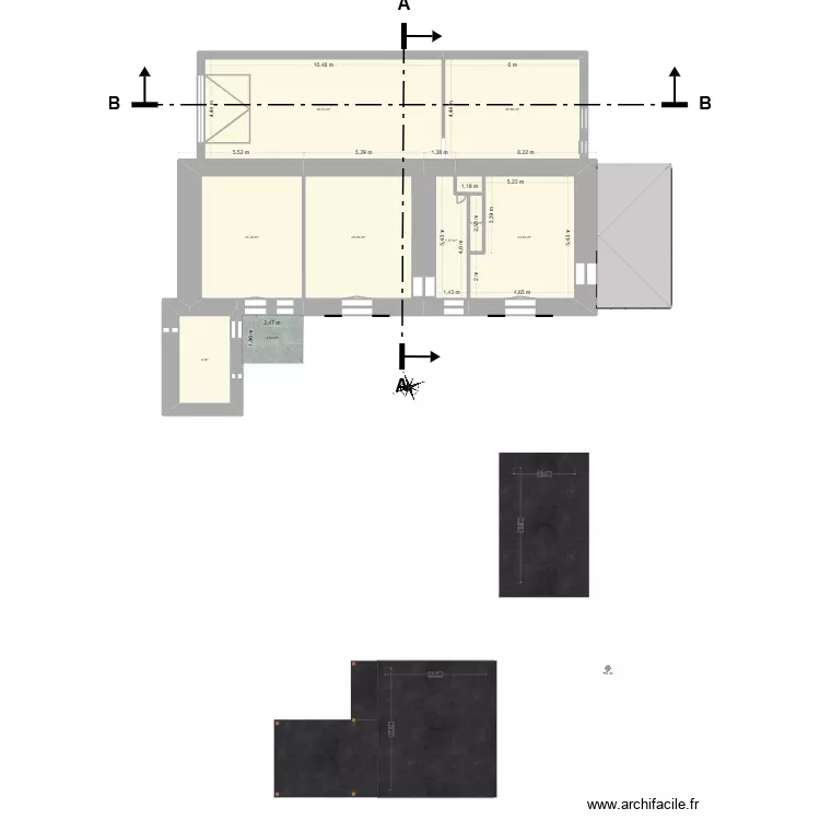 maison trait de coupe. Plan de 21 Pièces et 405 m² maison trait de coupe. Plan de 21 Pièces et 405 m²