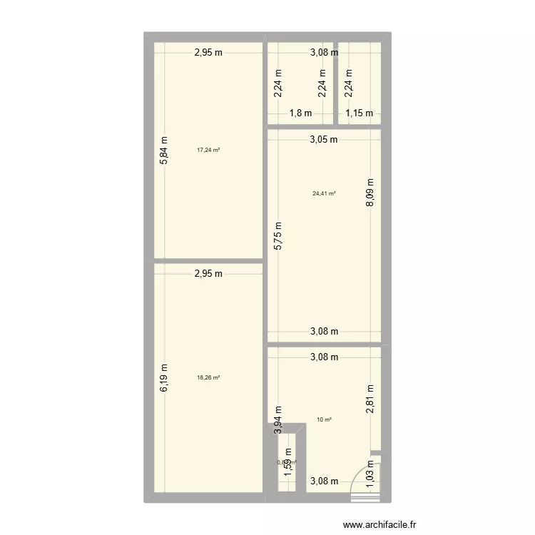 KECH Maison. Plan de 5  et 73 m²