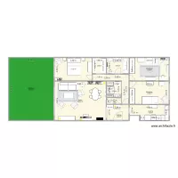 Plan Aguesseau avec cotes mesur&eacute;es et am&eacute;nagement + dressing + am&eacute;nagements V5