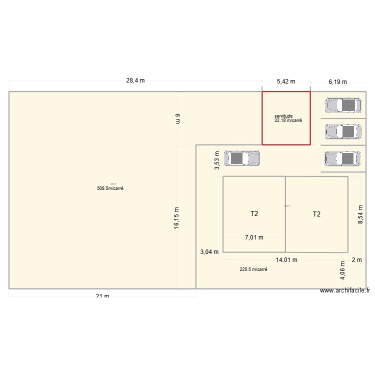 terrain base. Plan de 5 pièces et 1005 m2