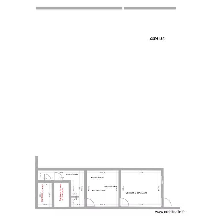 Etude 1 voltaire sanitaires - caf&eacute; cotation 2. Plan de 