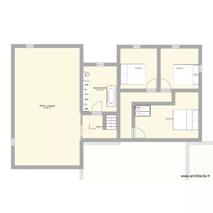 montagnac idee 2. Plan de 11 pièces et 267 m²