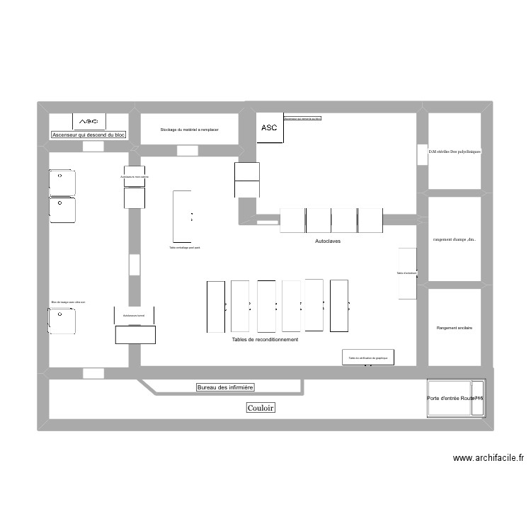 Citadelle 2. Plan de 9 pièces et 55 m2