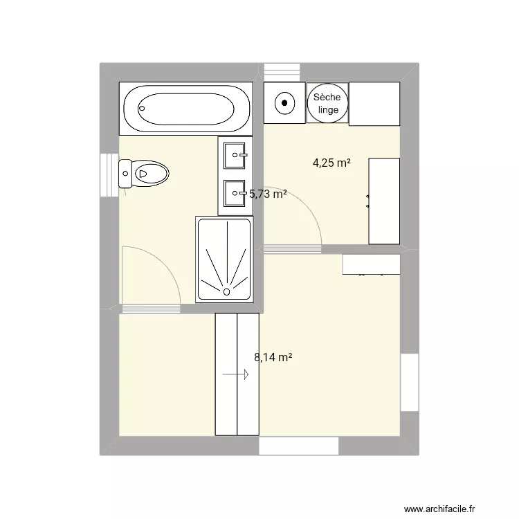 Alt Entrance/family sdb/ utility. Plan de Alt Entrance/family sdb/ utility. Plan de