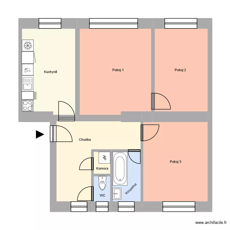 Zelen&aacute; 2099 byt 2. Plan de 12 Pièces et 188 m²