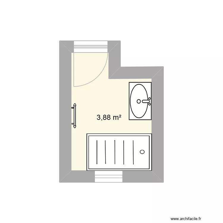 Goullard. Plan de 1  et 4 m²
