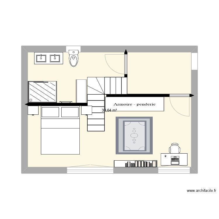 Chambre romy 25. Plan de 0 pièce et 0 m2