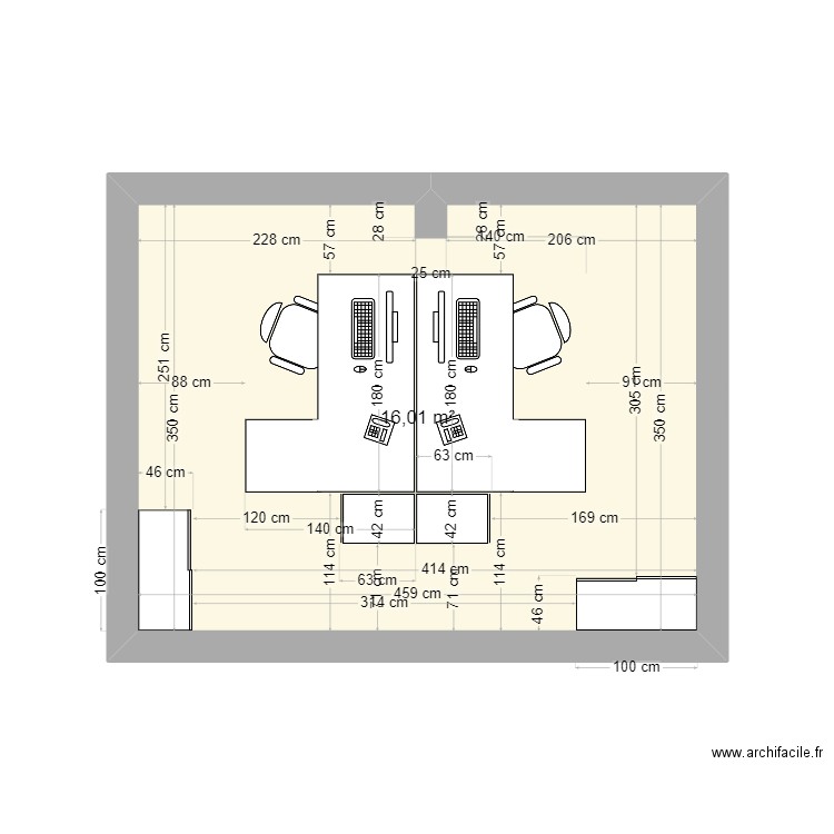 bureau EX-DDARJ. Plan de 0 pièce et 0 m2