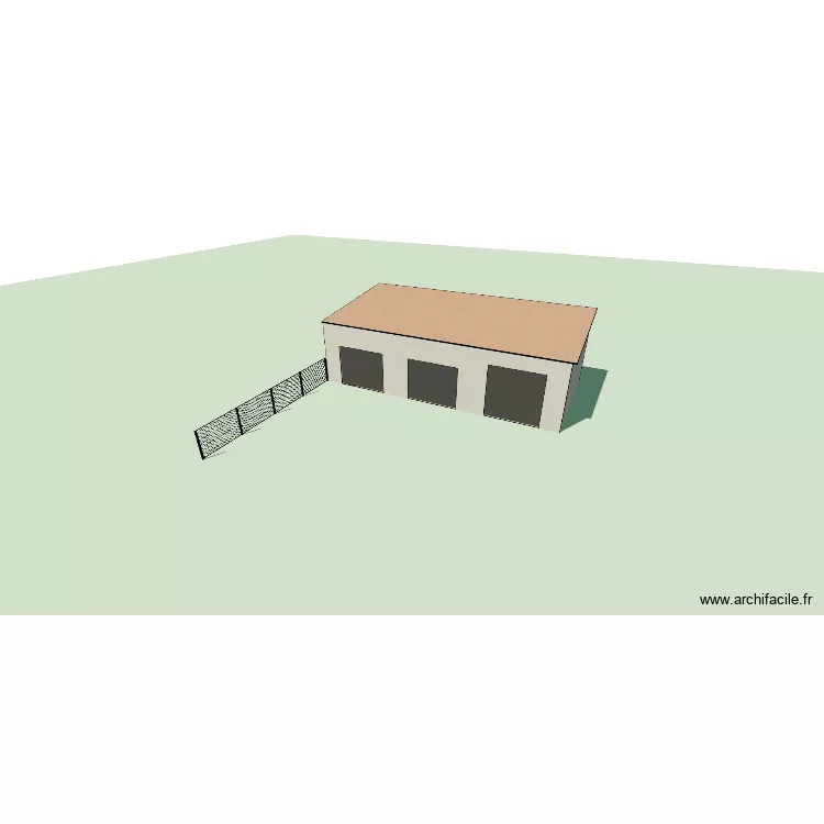 garage. Plan de 1  et 88 m²