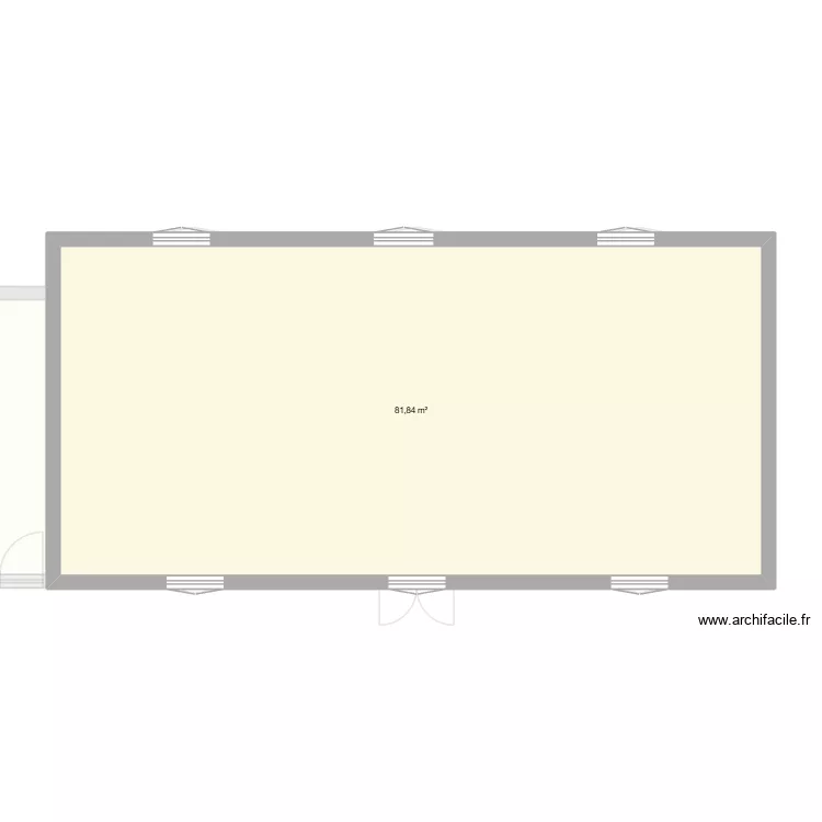 Maison Facade. Plan de 4  et 283 m²