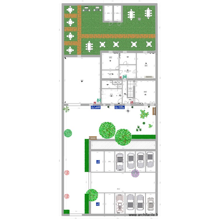 ETAGE la vigneronne projet 1. Plan de 0 pièce et 0 m2