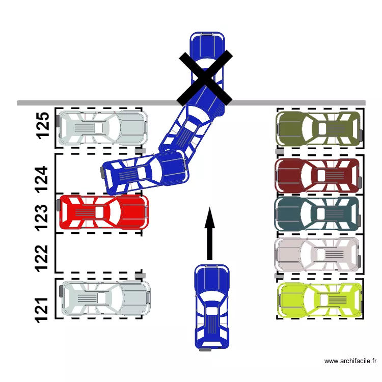 parking marche avant. Plan de parking marche avant. Plan de