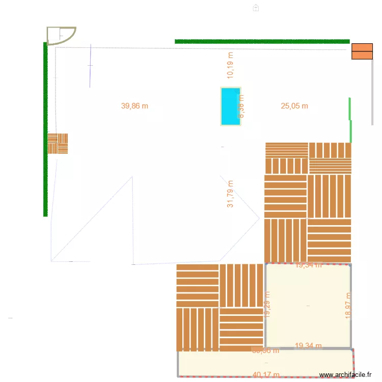 Jean-Marc ROMANIN. Plan de 2  et 617 m²
