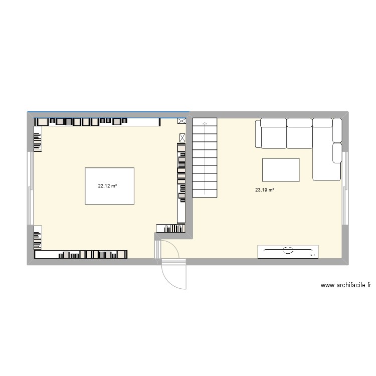 AGRANDISSEMENT HOSPITALET. Plan de 0 pièce et 0 m2