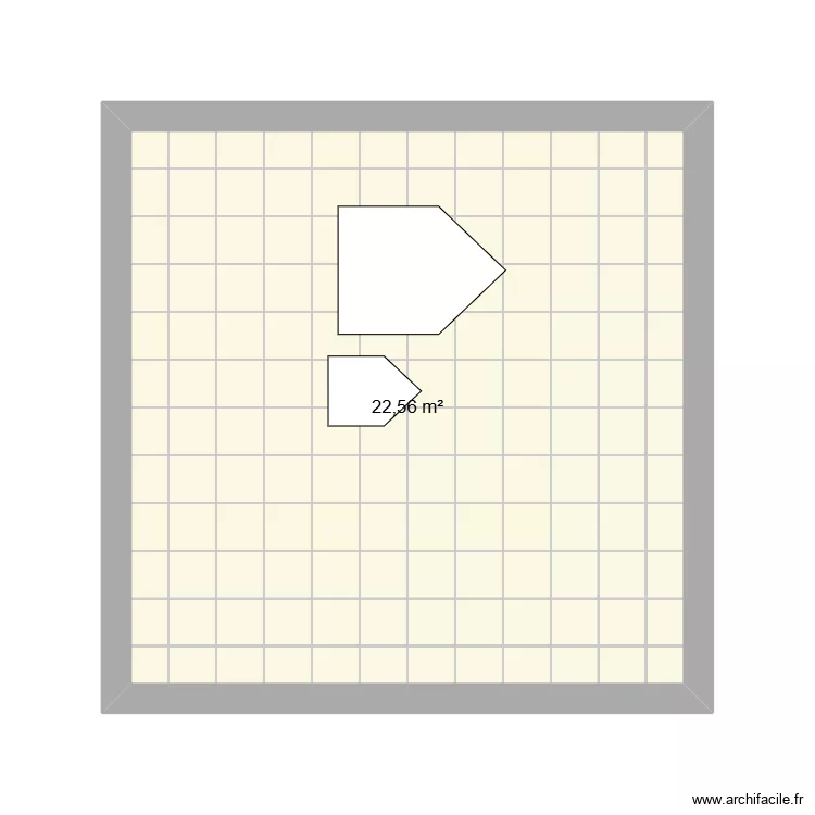 essai 19-03. Plan de 1  et 23 m²