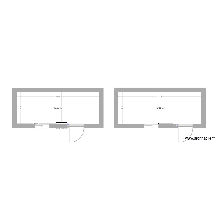 Velodrome. Plan de 2 Pièces et 26 m² Velodrome. Plan de 2 Pièces et 26 m²