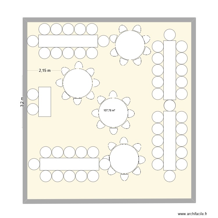 Mariage plan 2. Plan de 1 pièce et 108 m2