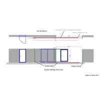 plan pose rail maçonneries 4 m et H 2 m