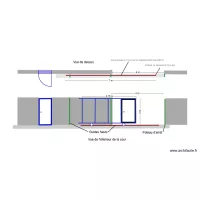 plan pose rail ma&ccedil;onneries 4 m et H 2 m