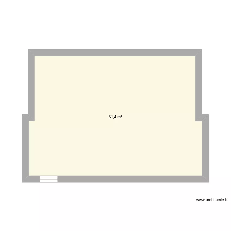 cabane. Plan de 
