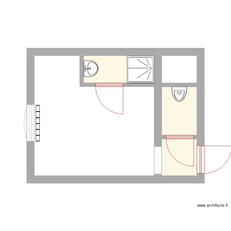 clos de la senne 2. Plan de 3 pièces et 5 m2