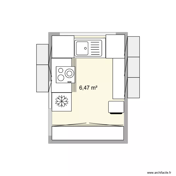 cuisine calais. Plan de 1 et 6 m² cuisine calais. Plan de 1 et 6 m²