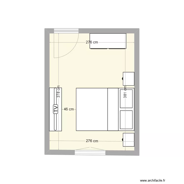 chambre Robert . Plan de 
