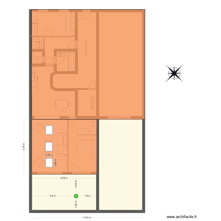 plan de masse projet&eacute; malbec maj. Plan de 0 pièce et 0 m2