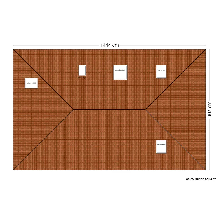 Toiture Projet. Plan de 