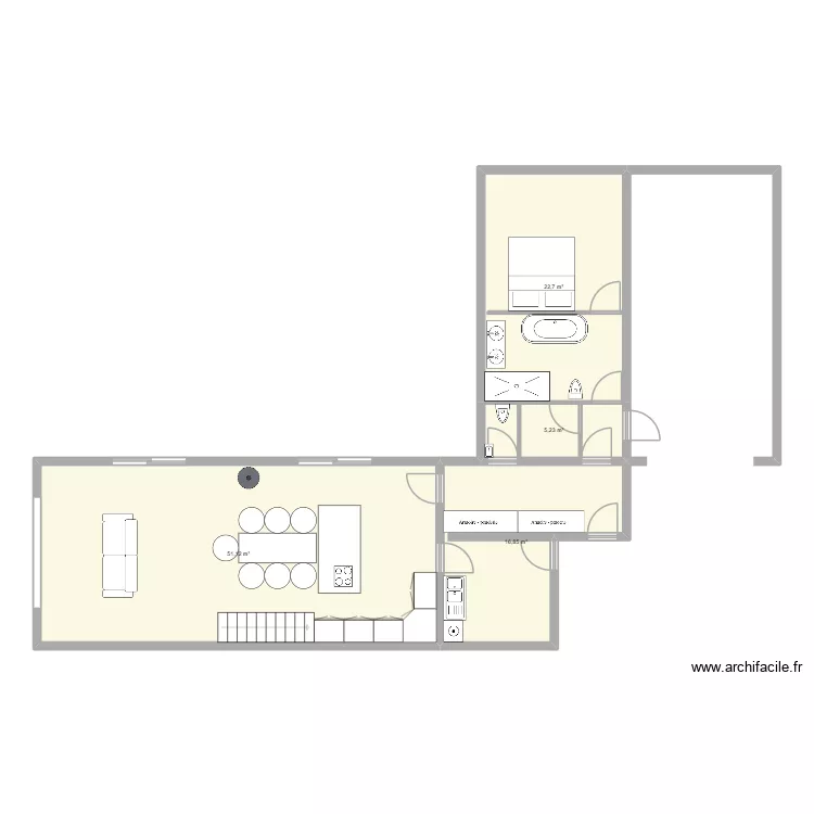 Fays 2. Plan de 4 et 96 m² Fays 2. Plan de 4 et 96 m²