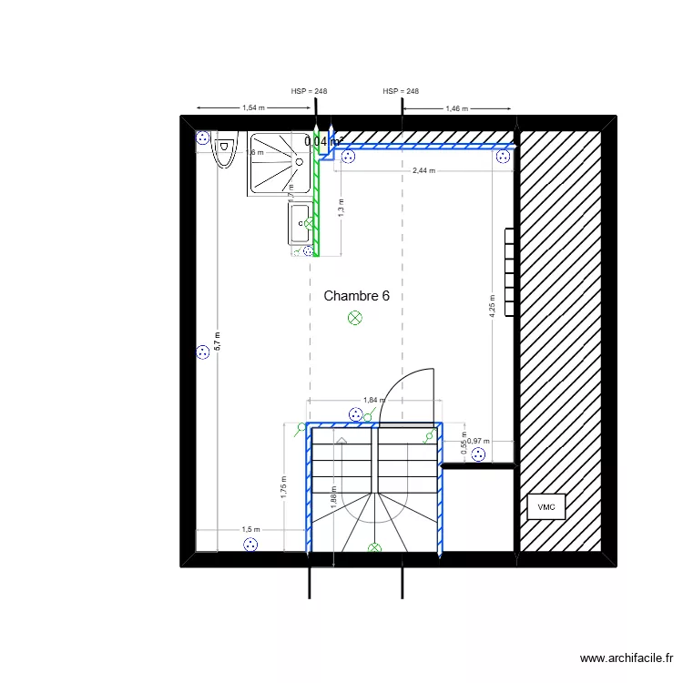 PLAN COMBLES - PROJET HARAND. Plan de 0 pièce et 0 m2