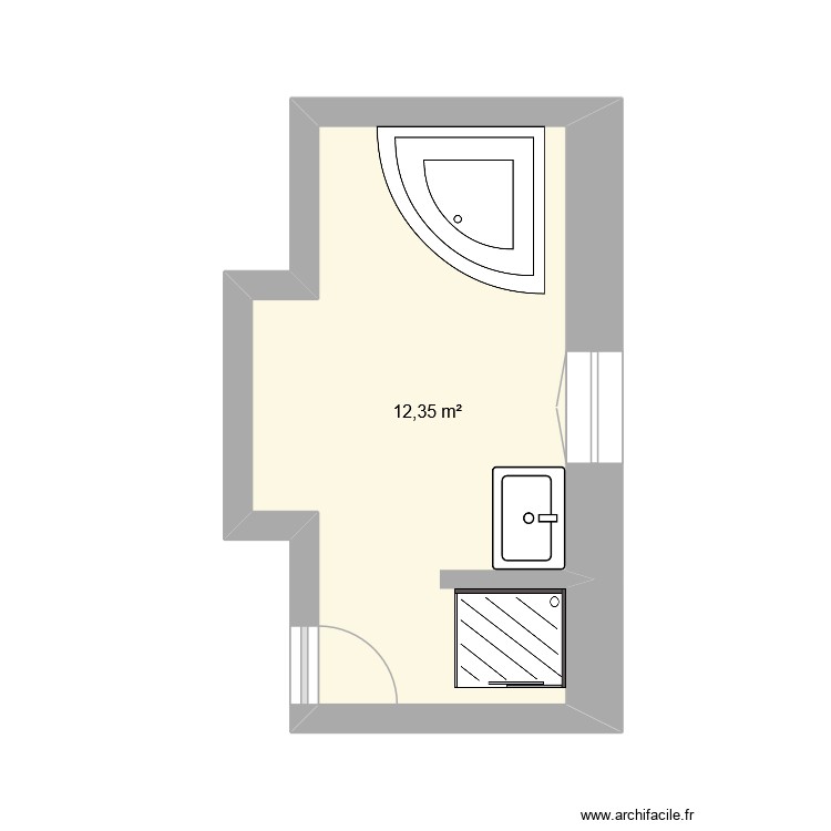 ancienne Sdb la serre V1. Plan de 0 pièce et 0 m2