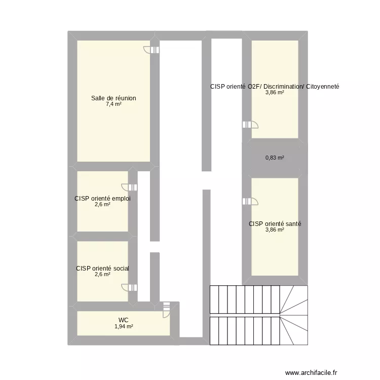 1er ml. Plan de 7 et 23 m² 1er ml. Plan de 7 et 23 m²