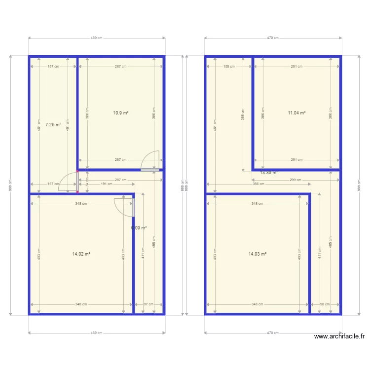 logan. Plan de 7 Pièces et 77 m²