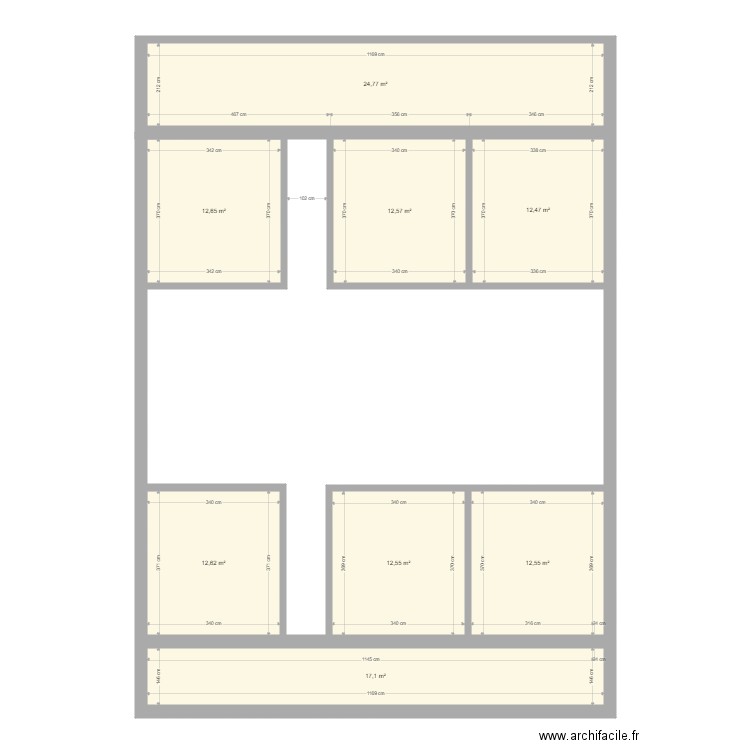 GG Level 1 v1.2. Plan de 8 pièces et 117 m2