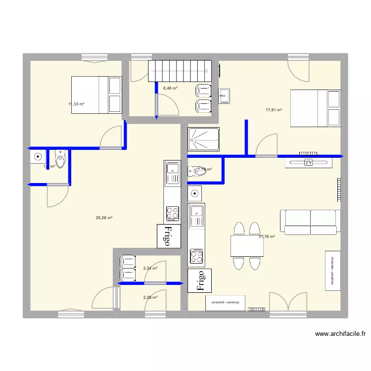 RDC LUS. Plan de 9 et 103 m² RDC LUS. Plan de 9 et 103 m²