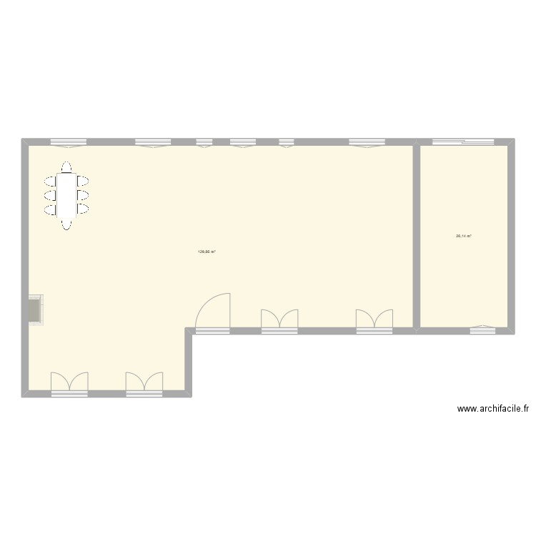 Maison Marcilly BASE PAS TOUCHER. Plan de 2 pièces et 156 m2